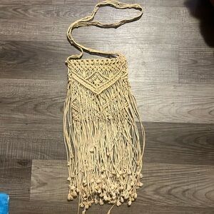 Vintage Crochet rope purse hand made